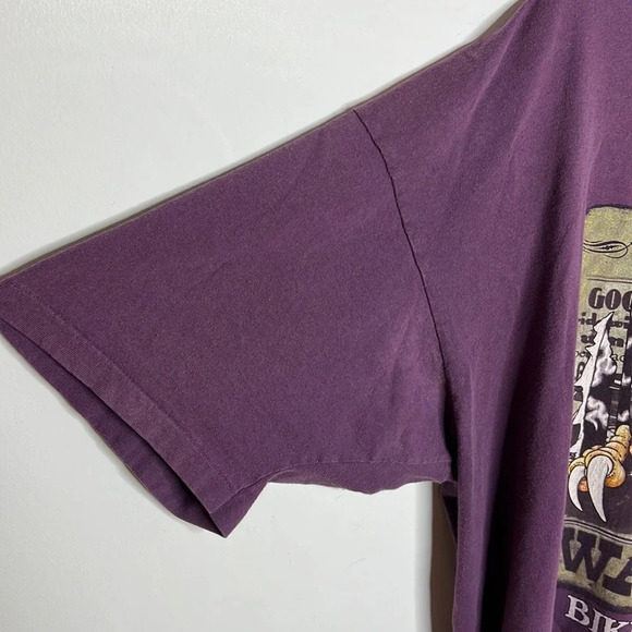 Vintage Single Stitch 2004 Daytona Beach Bike Week Eagle Double Graphic T Shirt - Picture 8 of 14